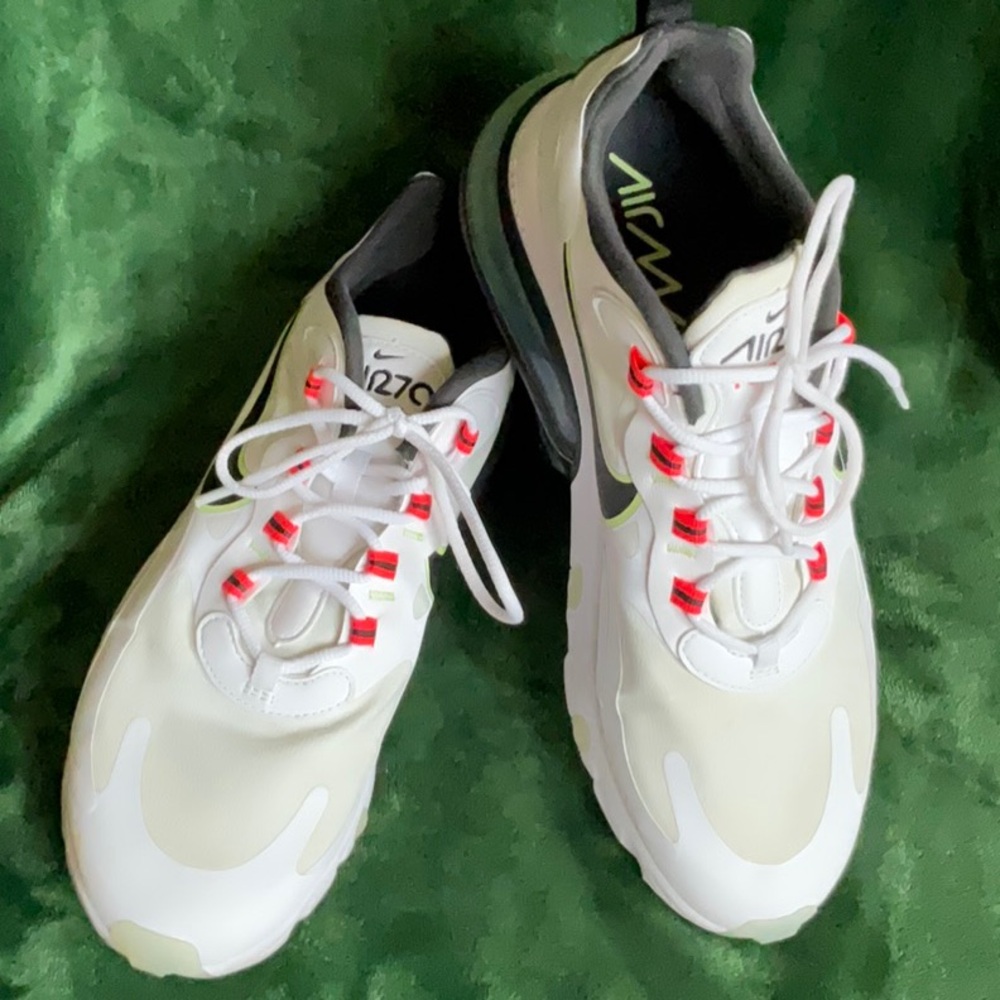 Nike Air Max 270 React White Crimson CZ6685 - Women’s size 10.5